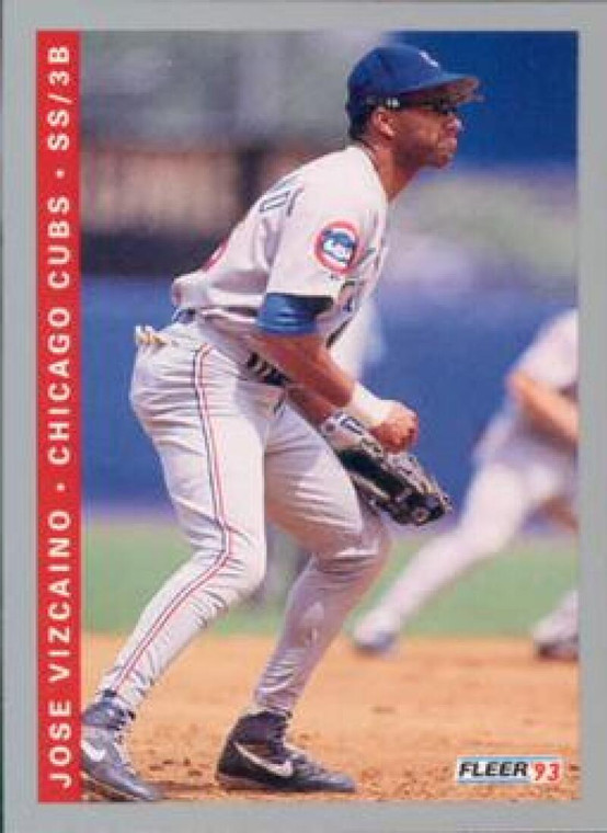 1993 Fleer #385 Jose Vizcaino VG Chicago Cubs 