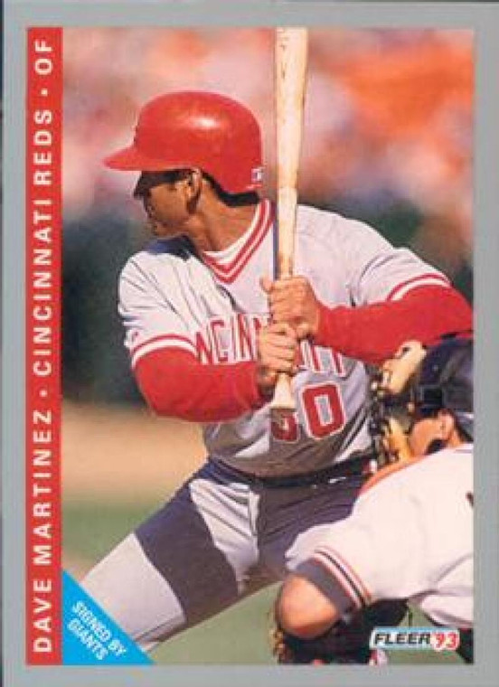 1993 Fleer #395 Dave Martinez VG Cincinnati Reds 