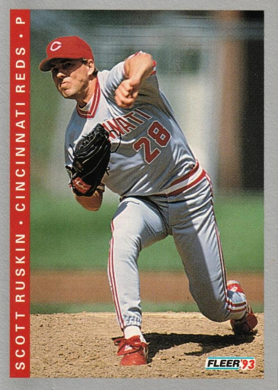 1993 Fleer #398 Scott Ruskin VG Cincinnati Reds 