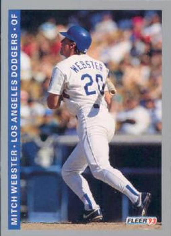 1993 Fleer #455 Mitch Webster VG Los Angeles Dodgers 