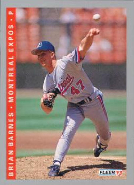 1993 Fleer #457 Brian Barnes VG Montreal Expos 