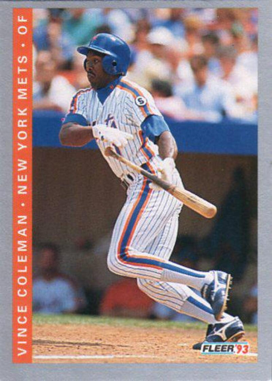 1993 Fleer #467 Vince Coleman VG New York Mets 