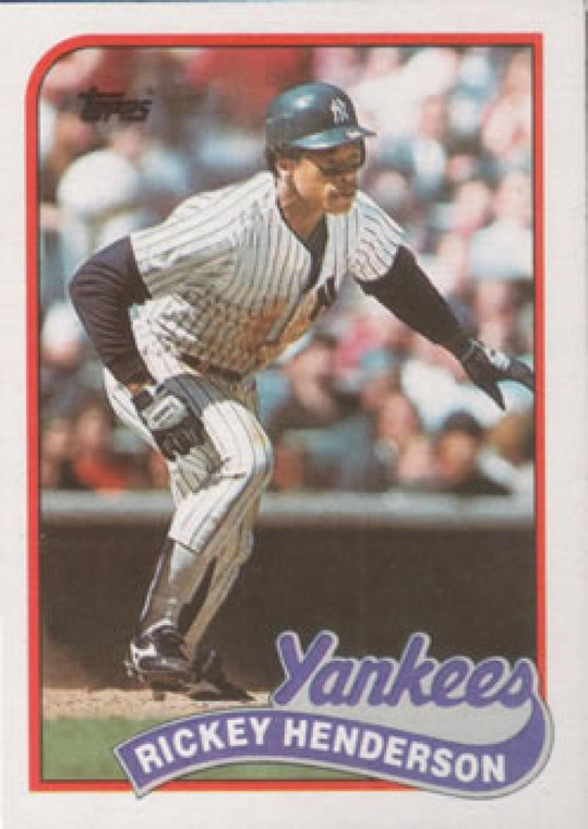 1989 Topps #380 Rickey Henderson NM-MT New York Yankees 