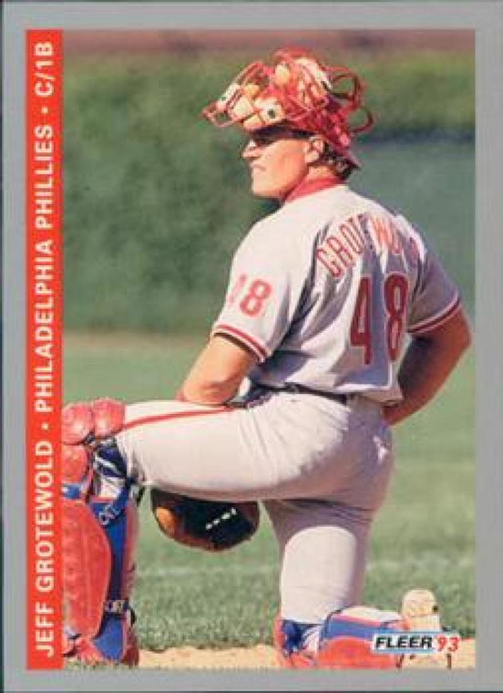 1993 Fleer #490 Jeff Grotewold VG Philadelphia Phillies 