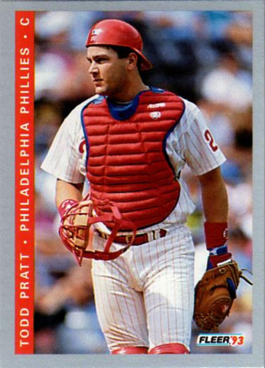 1993 Fleer #497 Todd Pratt VG RC Rookie Philadelphia Phillies 