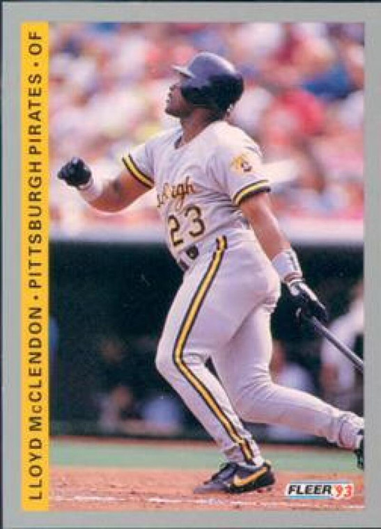 1993 Fleer #502 Lloyd McClendon VG Pittsburgh Pirates 