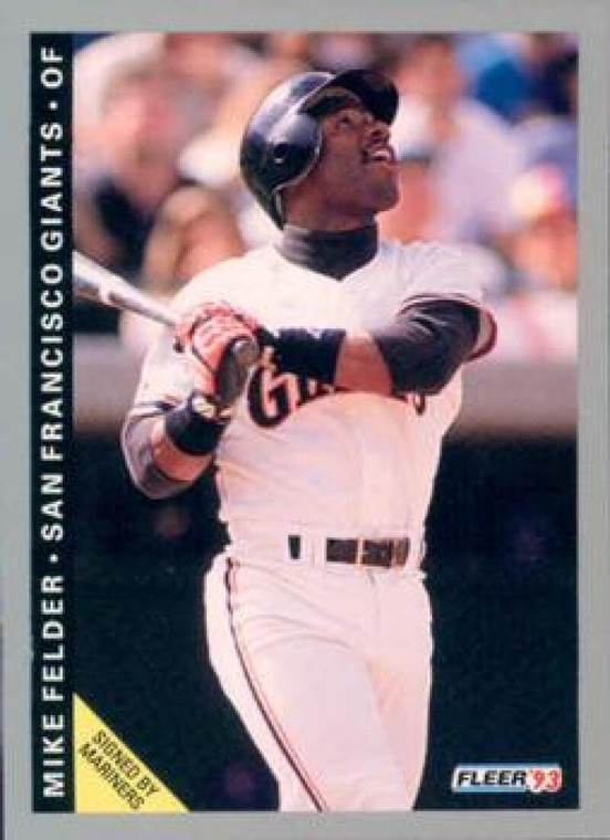 1993 Fleer #529 Mike Felder VG San Francisco Giants 