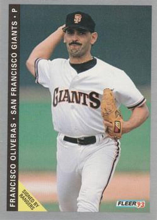 1993 Fleer #534 Francisco Oliveras VG San Francisco Giants 