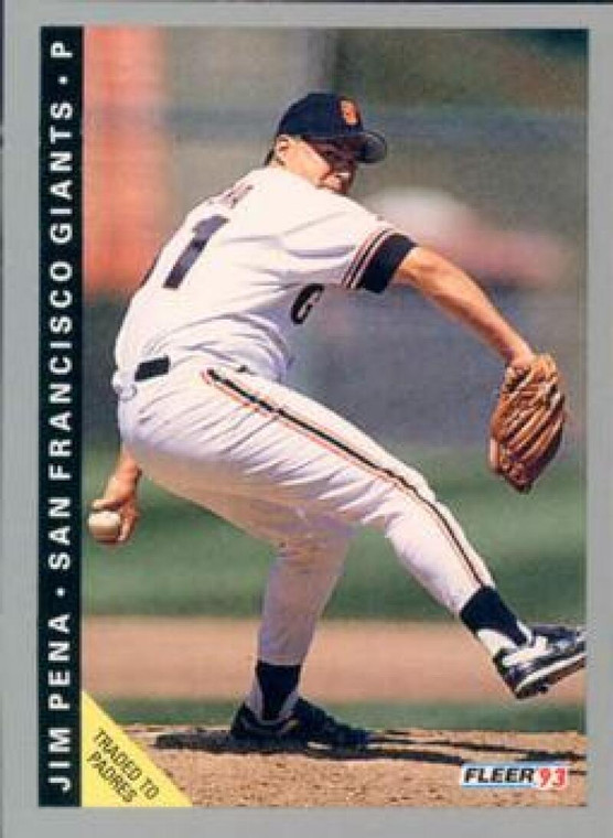 1993 Fleer #536 Jim Pena VG San Francisco Giants 