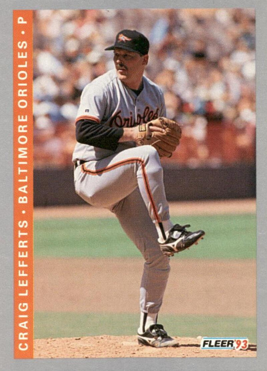 1993 Fleer #544 Craig Lefferts VG Baltimore Orioles 