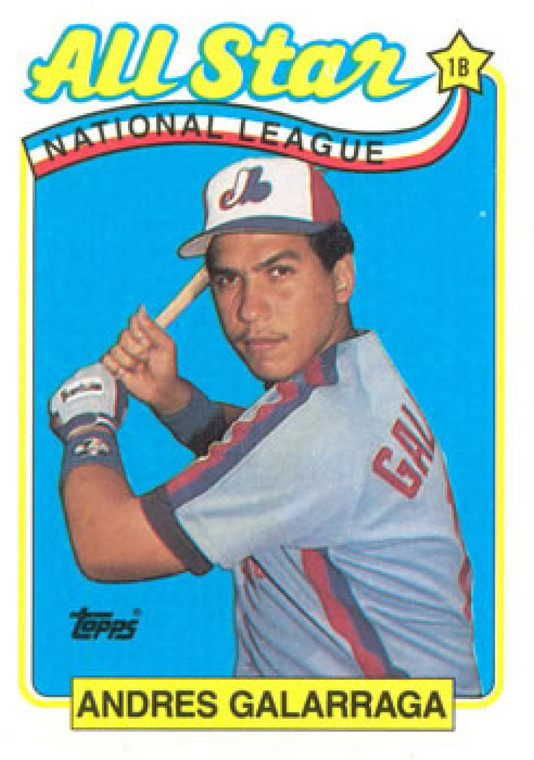 1989 Topps #386 Andres Galarraga AS NM-MT Montreal Expos 