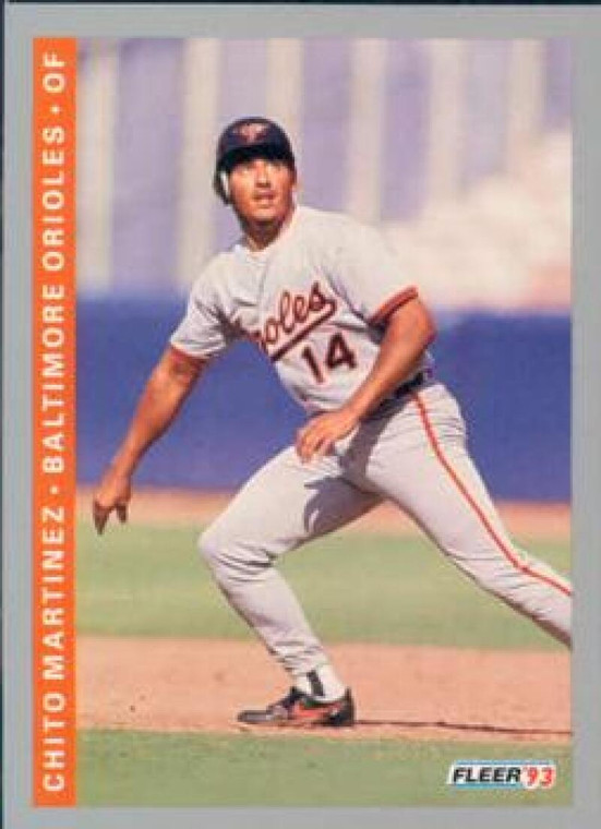 1993 Fleer #545 Chito Martinez VG Baltimore Orioles 