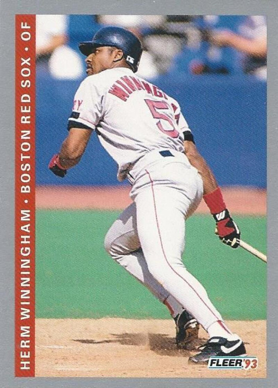 1993 Fleer #566 Herm Winningham VG Boston Red Sox 