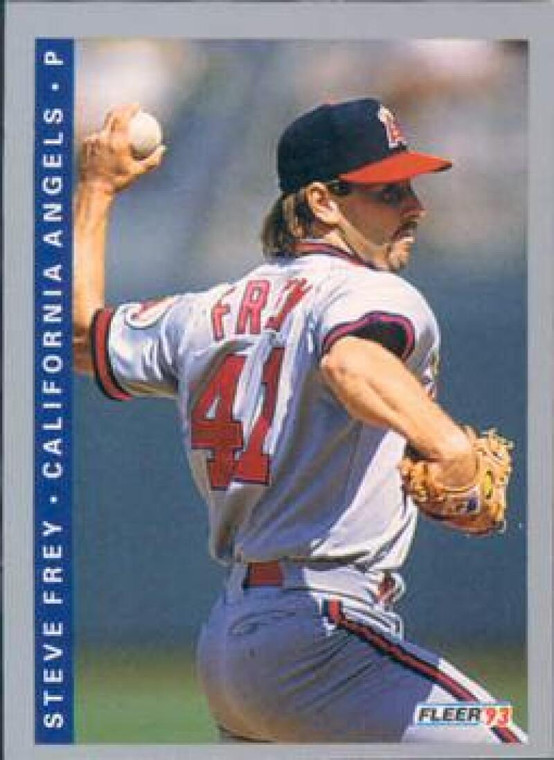 1993 Fleer #573 Steve Frey VG California Angels 
