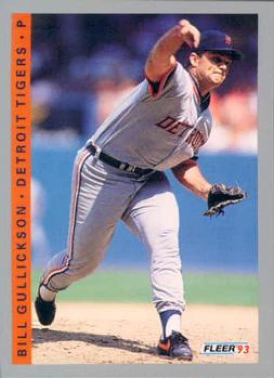 1993 Fleer #606 Bill Gullickson VG Detroit Tigers 