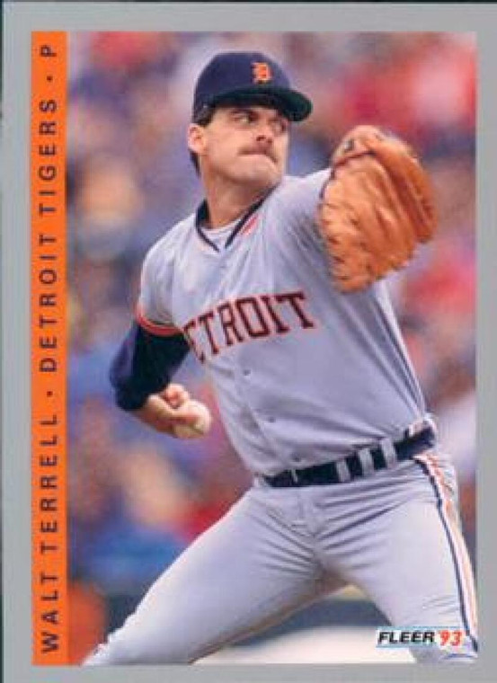 1993 Fleer #612 Walt Terrell VG Detroit Tigers 