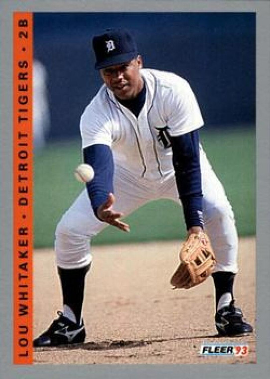 1993 Fleer #614 Lou Whitaker VG Detroit Tigers 