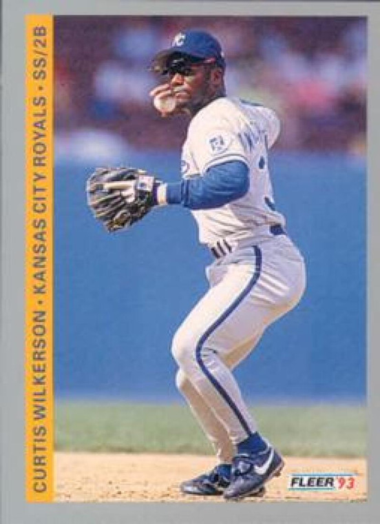 1993 Fleer #627 Curtis Wilkerson VG Kansas City Royals 