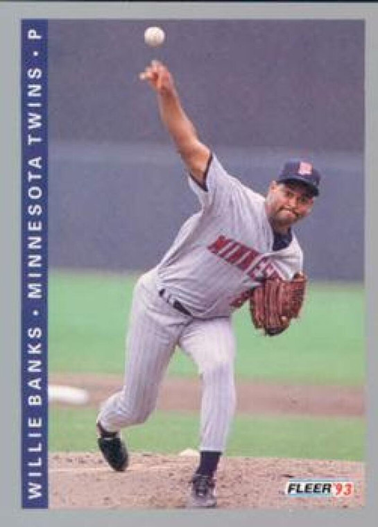 1993 Fleer #637 Willie Banks VG Minnesota Twins 