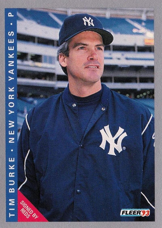 1993 Fleer #647 Tim Burke VG New York Yankees 