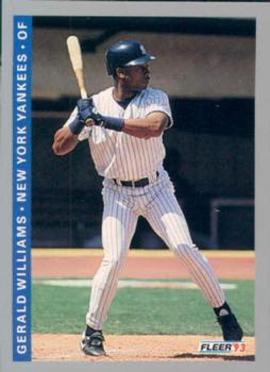 1993 Fleer #657 Gerald Williams VG New York Yankees 