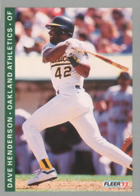 1993 Fleer #664 Dave Henderson VG Oakland Athletics 