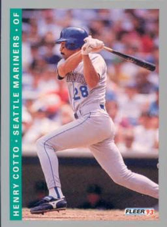 1993 Fleer #672 Henry Cotto VG Seattle Mariners 