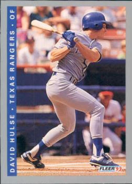 1993 Fleer #683 David Hulse VG RC Rookie Texas Rangers 