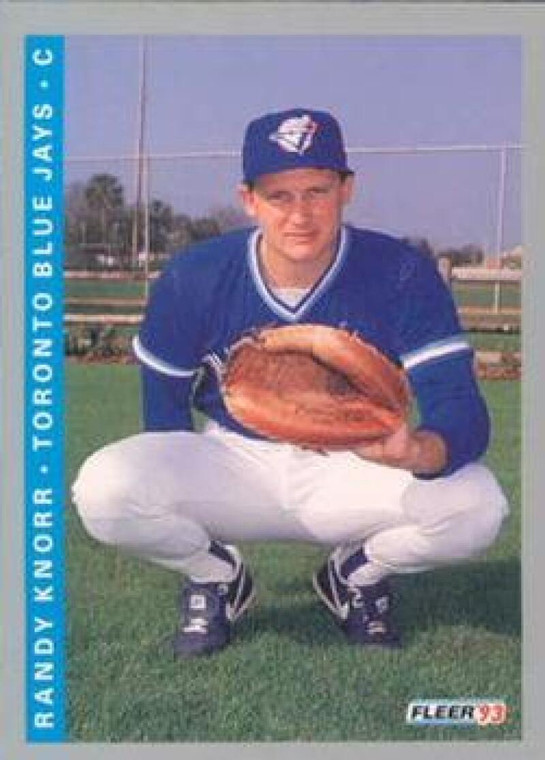 1993 Fleer #695 Randy Knorr VG Toronto Blue Jays 