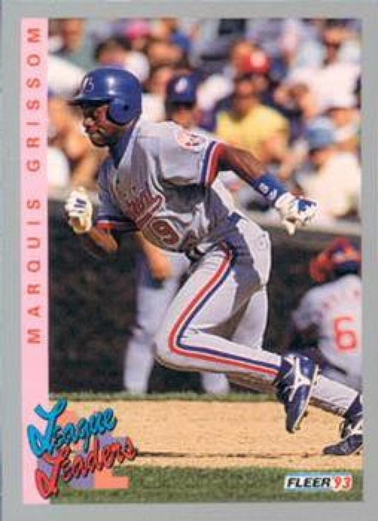 1993 Fleer #706 Marquis Grissom LL VG Montreal Expos 