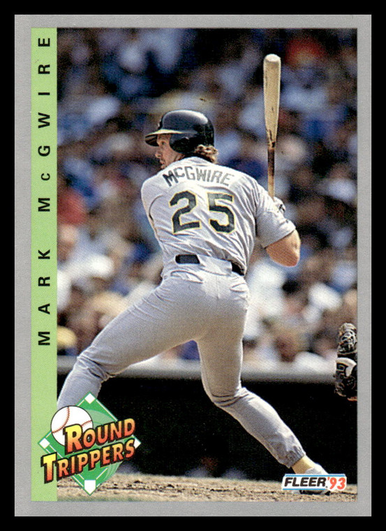 1993 Fleer #710 Mark McGwire RT VG Oakland Athletics 
