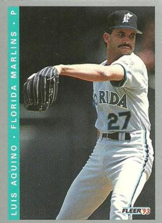 1993 Fleer Final Edition #48 Luis Aquino NM-MT  Florida Marlins 