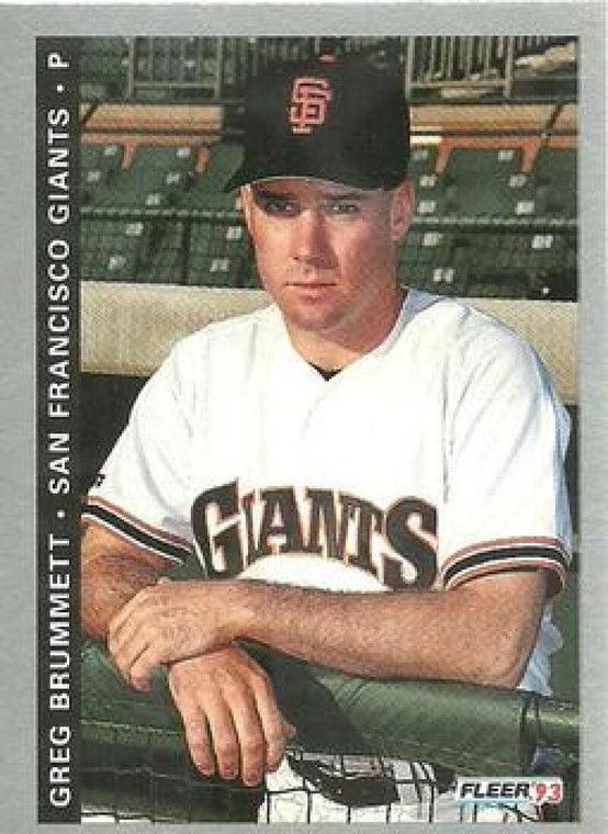 1993 Fleer Final Edition #151 Greg Brummett NM-MT  RC Rookie San Francisco Giants 