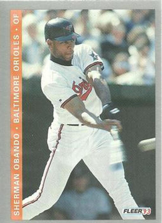 1993 Fleer Final Edition #161 Sherman Obando NM-MT  RC Rookie Baltimore Orioles 