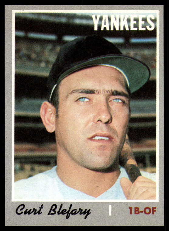 1970 Topps #297 Curt Blefary VG New York Yankees 