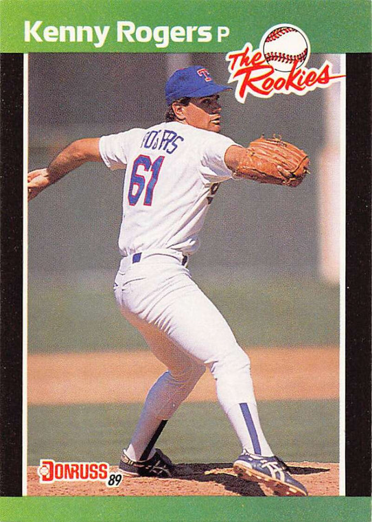 1989 Donruss Rookies #13 Kenny Rogers NM-MT RC Rookie Texas Rangers 