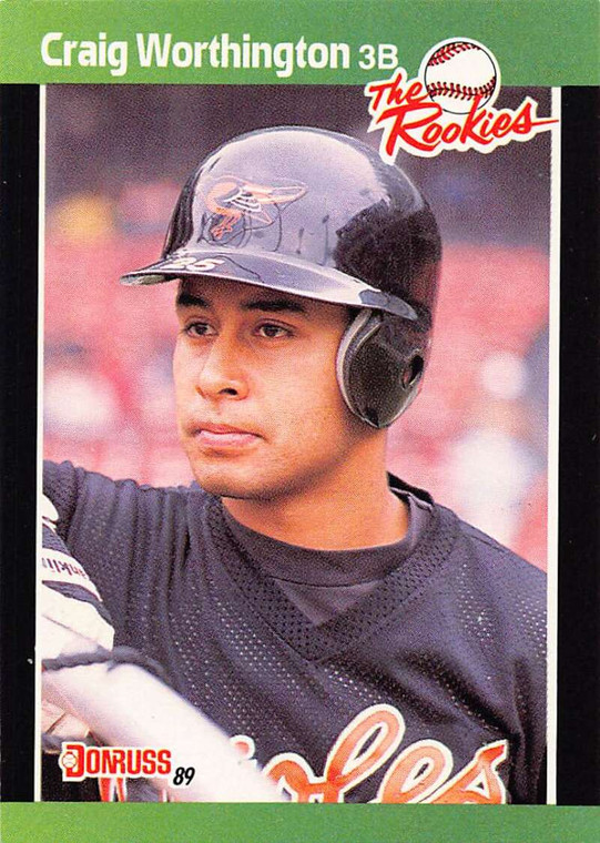 1989 Donruss Rookies #25 Craig Worthington NM-MT Baltimore Orioles 