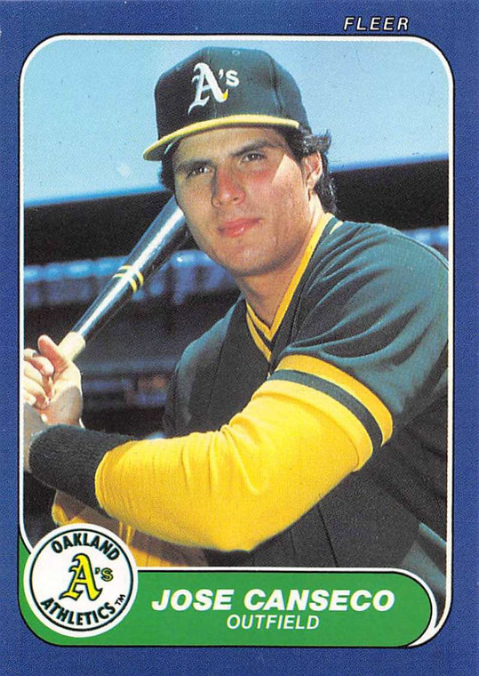 1986 Fleer Update #U-20 Jose Canseco VG Oakland Athletics 