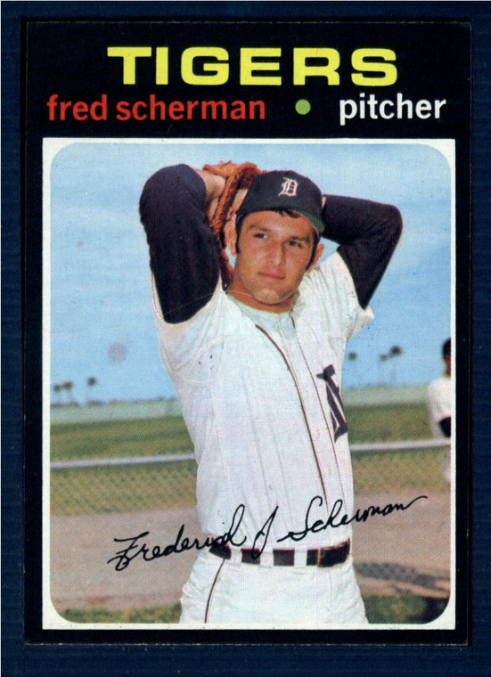 1971 Topps #316 Fred Scherman VG RC Rookie Detroit Tigers 
