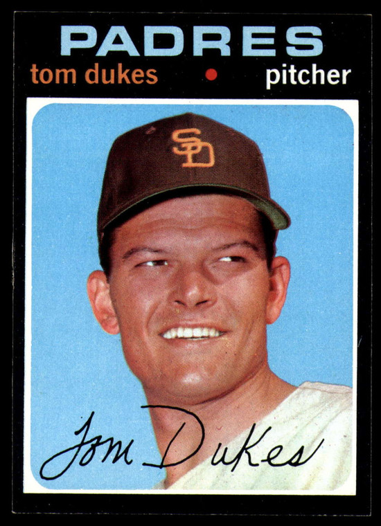 SOLD 140776 1971 Topps #106 Tom Dukes VG San Diego Padres 