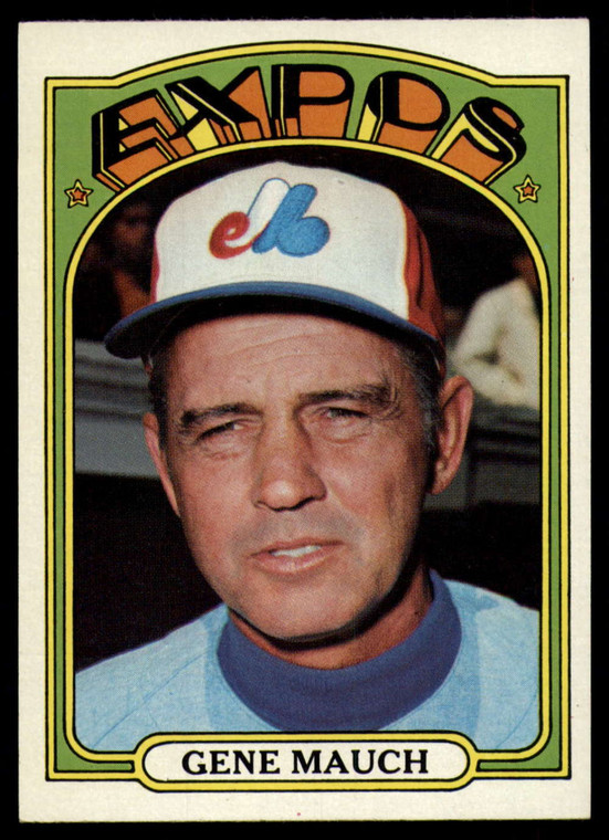 1972 Topps #276 Gene Mauch MG VG Montreal Expos 