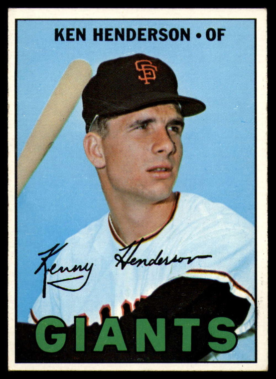 1967 Topps #383 Ken Henderson DP VG San Francisco Giants 