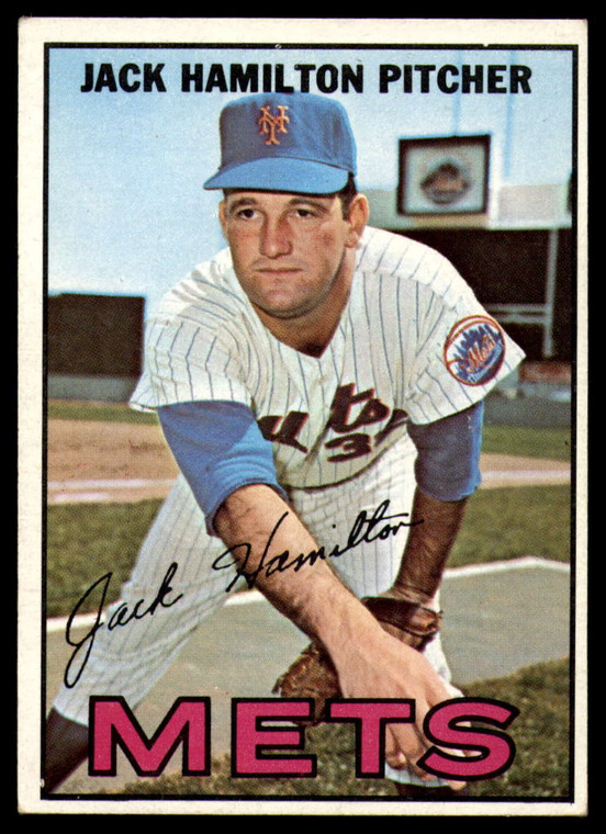 1967 Topps #2 Jack Hamilton VG New York Mets 