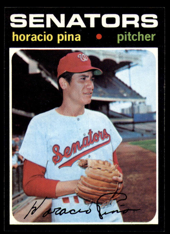 1971 Topps #497 Horacio Pina VG RC Rookie Washington Senators 