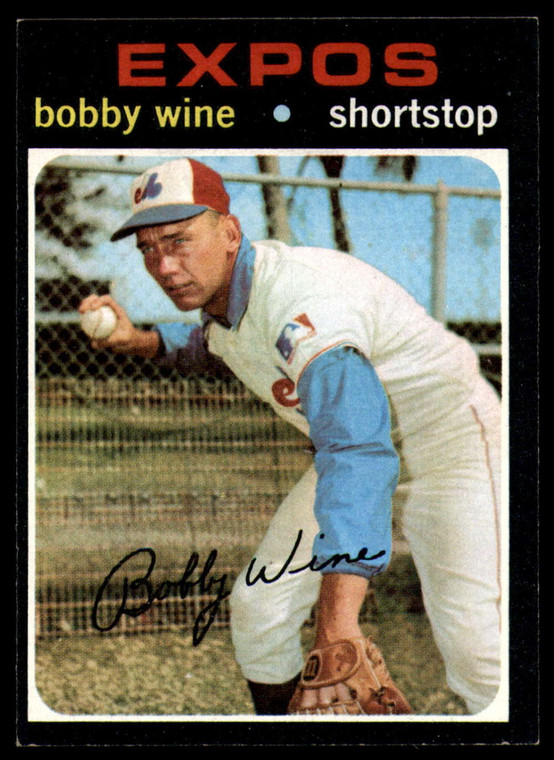 1971 Topps #171 Bobby Wine VG Montreal Expos 
