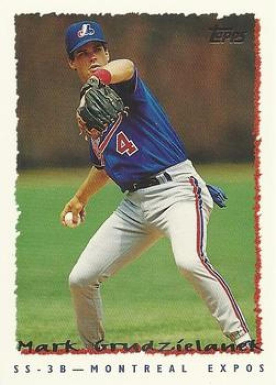 1995 Topps Traded and Rookies #73T Mark Grudzielanek NM-MT  RC Rookie Montreal Expos 