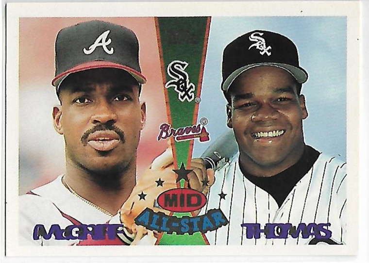 1995 Topps Traded and Rookies #156T Frank Thomas/Fred McGriff AS NM-MT  Chicago White Sox/Atlanta Braves 