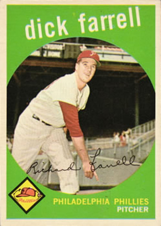 1959 Topps #175 Dick Farrell VG Philadelphia Phillies 