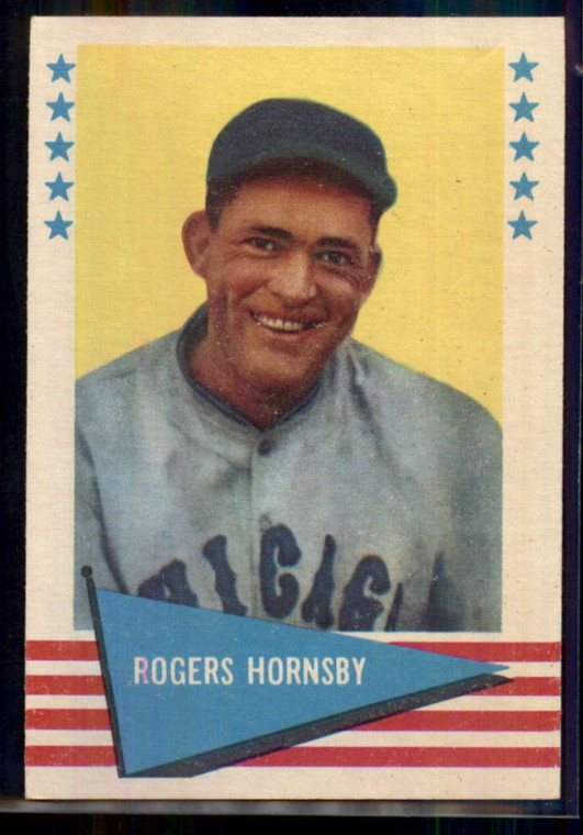 1961 Fleer #43 Rogers Hornsby VG Chicago Cubs 