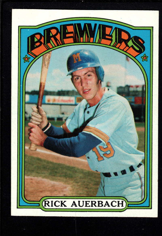 1972 Topps #153 Rick Auerbach VG RC Rookie Milwaukee Brewers 